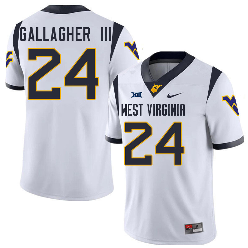 Rodney Gallagher III WVU Jersey,West Virginia Mountaineers #24 Rodney Gallagher III Jersey-White